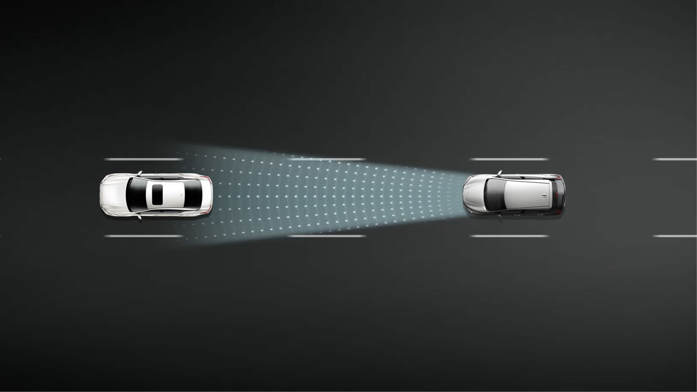 Ilustração do cruise control inteligente